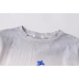 Loose Casual Chic Blue Rose T-Shirt