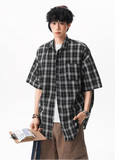 Men's Oversized Plaid Summer Casual Shirt
