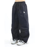 Elastic-waist Baggy Pants