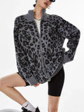 Geometric Print Vintage Knit Sweater