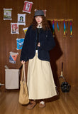 Y2K Stylish Embroidered Patchwork Furr Jacket