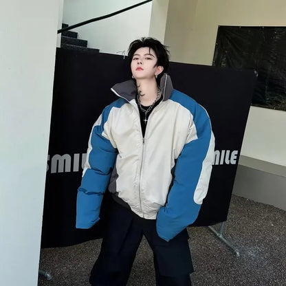 Vintage Patchwork Cotton Padded Winter Jacket