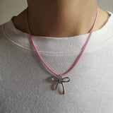 Y2K Elegant Ribbon Necklace