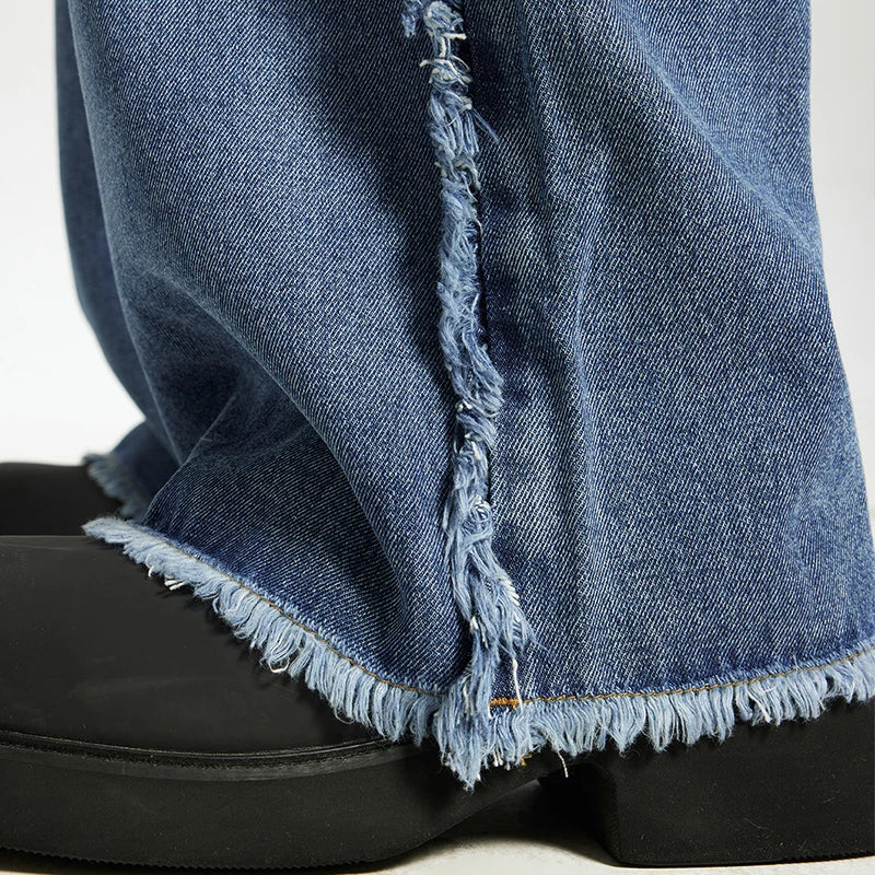 Stitched Loose Footed Jeans
