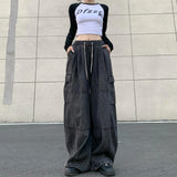 Y2K Effortless Wide Leg Cargo Jeans