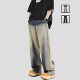 Distressed Vintage Washed Gradient Jeans