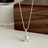 Sparkling Sterling Silver Stars Necklace