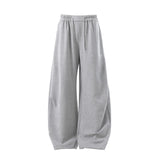 Streetwear Gray Baggy Wide Leg Sweatpants
