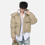 Y2K Korean Solid Color Warm Puffer Jacket