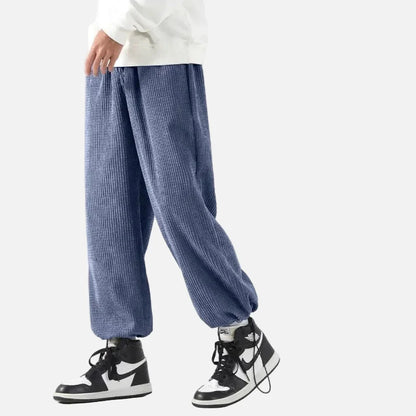 Streetwear Solid Color Loose Fit Elastic Waist Jogger