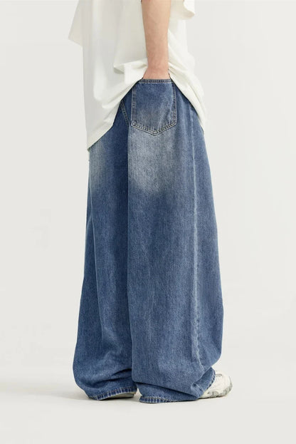 Wide-Leg Baggy Denim Jeans