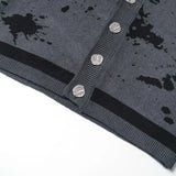 Vintage V-Neck Collar Knitted Gothic Cardigan