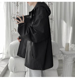 Hooded Windbreaker Loose Jacket