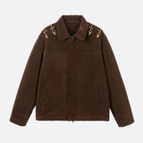 Vintage Metal Buckle Casual Loose Jacket