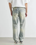 Vintage Cool Retro Distressed Wide Leg Casual Jeans