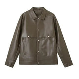 Versatile Mens Moto Biker Leather Jacket