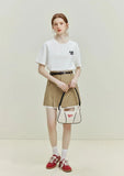 Slim Fit Round Neck Letter T-Shirt