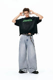 Vintage Wide-Leg Denim Jeans