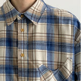 Plaid Oversized Vintage Long Sleeve Shirt
