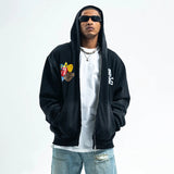 Cozy Bold American Style Painted Hoodied Sweatshirt