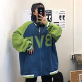 Vintage Streetwear Panelled Zip-Up Sweatshirt
