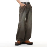 Streetwear Washed Retro Casual Pants Spring Jeans