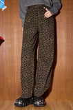Y2K Leopard Print High Waist Slimming Jeans