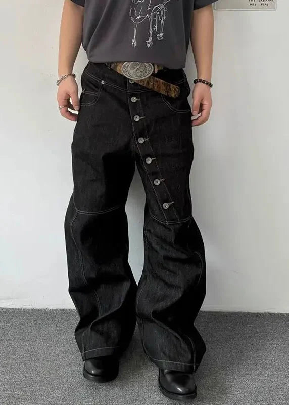 American Style High Waist Classic Denim Jeans