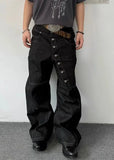 American Style High Waist Classic Denim Jeans