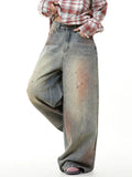 Women Vintage Gradient Wide Leg Jeans