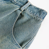 Divine Print Denim Shorts