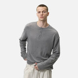 Cozy Lazy Style Relaxed Fit Long Sleeve T-Shirt