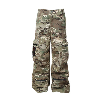 Japanese Style Versatile Camouflage Cargo Pants