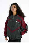 Oversized Zip-up Windbreaker Jacket