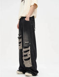 Ripped Streetwear Loose Fit Denim Jeans
