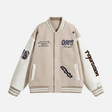 Casual Korean Style Loose Baseball Varsity Jacket