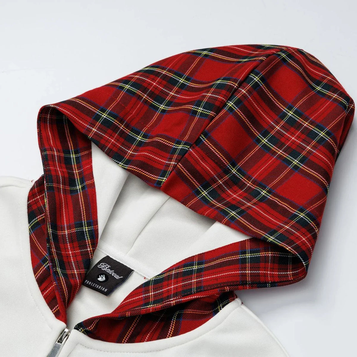 Y2K Insulated Zip Up Plaid Patchwork Sweatshirt