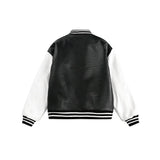 Winter Streetwear Thick Patchwork Varsity Leater Jacket