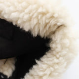 European Style Artificial Faux Fur Motorcycle Jacket