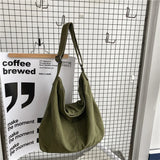 Large Canvas Crossbody Shoulder Bag