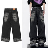 Loose Vintage Black Oversized Jeans