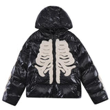 Y2K Skeleton Streetwear Parka Puffer Jacket