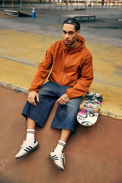 American Streetwear Two Tone Washed Denim Jorts