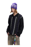 Cable Knit Zip-Up Sweater