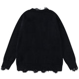 Y2K Flattering Oversized Dog Graphic Knit Sweater