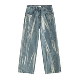 Trendy Tie-Dyed Baggy Comfy AF Jeans