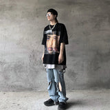 Vibrant Graphic Oversized for Daily T-Shirt