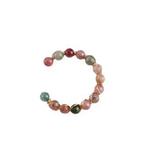 Colorful Natural Stone Open Ring