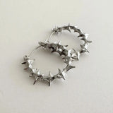 Vintage Punk Thorn Spike Stud Earrings