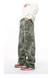 Effortless Hip Hop American Style Leopard Jeans